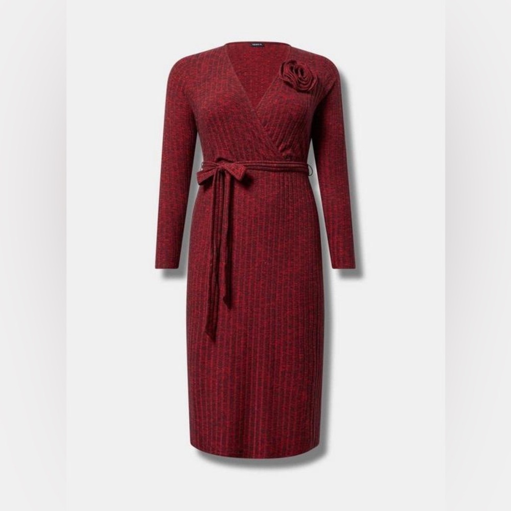 Torrid Red Long Sleeve Dress - Picture 6 of 16